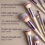 18-Piece Makeup Brush Set with Black Case