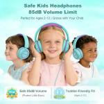 Kids Wired Headphones - Tangle-Free & Adjustable