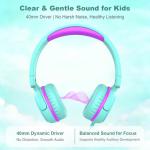 Kids Wired Headphones - Tangle-Free & Adjustable