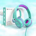 Kids Wired Headphones - Tangle-Free & Adjustable