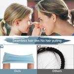 100PCS Soft Cotton Ponytail Holders in Morandi Colors