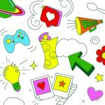 Tropical Tie-Dye Fruit Roll-Ups, Mini 4-Pack