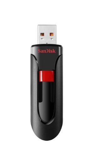 SanDisk 64GB Cruzer Glide USB 2.0 Flash Drive - SDCZ60-064G-B35, Black