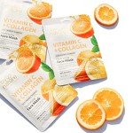 4-Pack Vitamin C Collagen Hydrating Face Masks