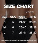 ASIMOON Women's High Waist Bikini Underwear Sexy Elastic Glitter Straps High Cut Cheeky High Rise Ladies Panties 3 Pack