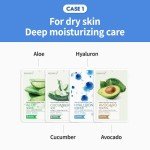 10-Pack Natural Korean Sheet Masks Variety Set