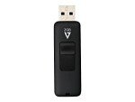 V7 2GB USB 2.0 Flash Drive with Retractable USB Connector - VF22GAR-3N, Black