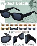 8 Pairs Kids Retro Rectangle Sunglasses Set