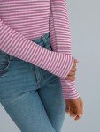 Cute Striped Long Sleeve Tee for Women