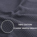 Soft Cotton Waffle Kitchen Dish Cloths - 6-Pack