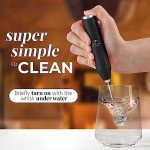 Mini Stainless Steel Milk Frother Wand - Black