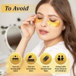 Golden Under Eye Patches - 20 Pairs