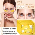 Gold Under Eye Patches - 30 Pairs for Dark Circles