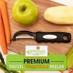 Spring Chef Soft Grip Vegetable Peeler - Black