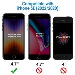 JETech Screen Protector for iPhone SE 3/2 (2022/2020 Edition), 4.7-Inch, Tempered Glass Film, 3-Pack