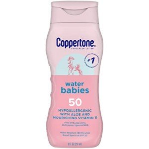 Coppertone WaterBabies SPF 50 Sunscreen Lotion, 8 Oz