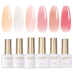 Milky White & Jelly Nude Gel Nail Polish Set