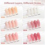 Milky White & Jelly Nude Gel Nail Polish Set