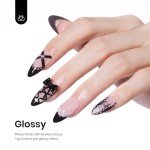 Beetles Audrey Black Winter Gel Nail Polish 15ml