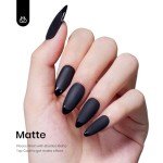 Beetles Audrey Black Winter Gel Nail Polish 15ml