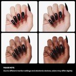 Beetles Audrey Black Winter Gel Nail Polish 15ml