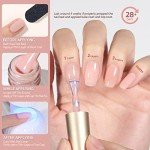 Milky White & Jelly Nude Gel Nail Polish Set