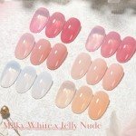 Milky White & Jelly Nude Gel Nail Polish Set