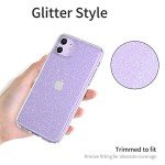 JJGoo Compatible with iPhone 11 Case, Clear Glitter Sparkle Bling Anti-Scratch Shockproof Protective Flexible Phone Cases Cute Slim Thin Bumper Cover for Women Girls (6.1 inch) 2019