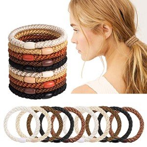 20 Pack of Spiral Hair Ties for Women