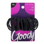 Goody Ouchless Black Hair Ties - 36 Count