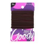 Goody Ouchless Hair Ties – 15 Count, Brown