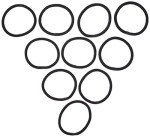 GOODY Ouchless Extra Thick Black Hair Elastics