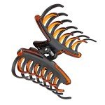 Revlon Strong Hold Claw Clips, Brown/Black, 2 Count