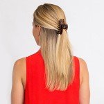 Revlon Strong Hold Claw Clips, Brown/Black, 2 Count