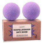 Kastu Lavender & Hemp Oil Bath Bombs, 2 Pack