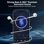 Wired Headphones for iPhone Headphones Wired Earbuds Earphones Built-in Microphone & Volume Control Nosie Reduction Headsets Compatible with iPhone 14/13/12/11/XR/XS/X/8/7/SE/ProSupport All iOS System