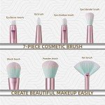 Pink Glitter Unicorn Makeup Brush Set for Kids