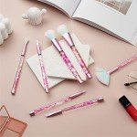 Pink Glitter Unicorn Makeup Brush Set for Kids