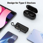 JASSCO Portable Charger USB C Power Bank 5000mAh, Small Battery Pack Phone Backup Charger Compatible with iPhone 15/15 Plus, 15 Pro/Max, Android, Galaxy Z Flip 5/4, S23, S22, Note 20/10, Pixel