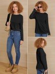 Cute Casual Black Tops for Women Under $10