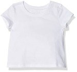 Girls' Basic Layering Tee Shirt in White 7/8