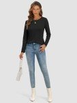 Cute Casual Black Tops for Women Under $10