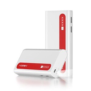 Aibocn Power Bank, 10,000mAh Portable Charger with Flashlight, High-Capacity Battery Pack for iPhone iPad Samsung Galaxy Compatible with Smartphones Tablet (Red)