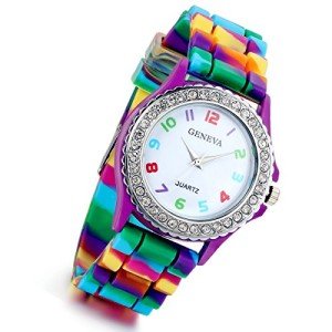 Colorful Rhinestone Women's Quartz Watch Under $10