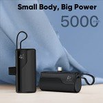 JASSCO Portable Charger USB C Power Bank 5000mAh, Small Battery Pack Phone Backup Charger Compatible with iPhone 15/15 Plus, 15 Pro/Max, Android, Galaxy Z Flip 5/4, S23, S22, Note 20/10, Pixel