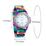 Colorful Rhinestone Women's Quartz Watch Under $10