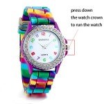Colorful Rhinestone Women's Quartz Watch Under $10