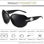 Trendy Black Rectangle Sunglasses for Women