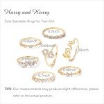 Trendy Gold Stackable Rings Set for Women