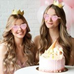 12 Pairs Heart-Shaped Sunglasses for Parties